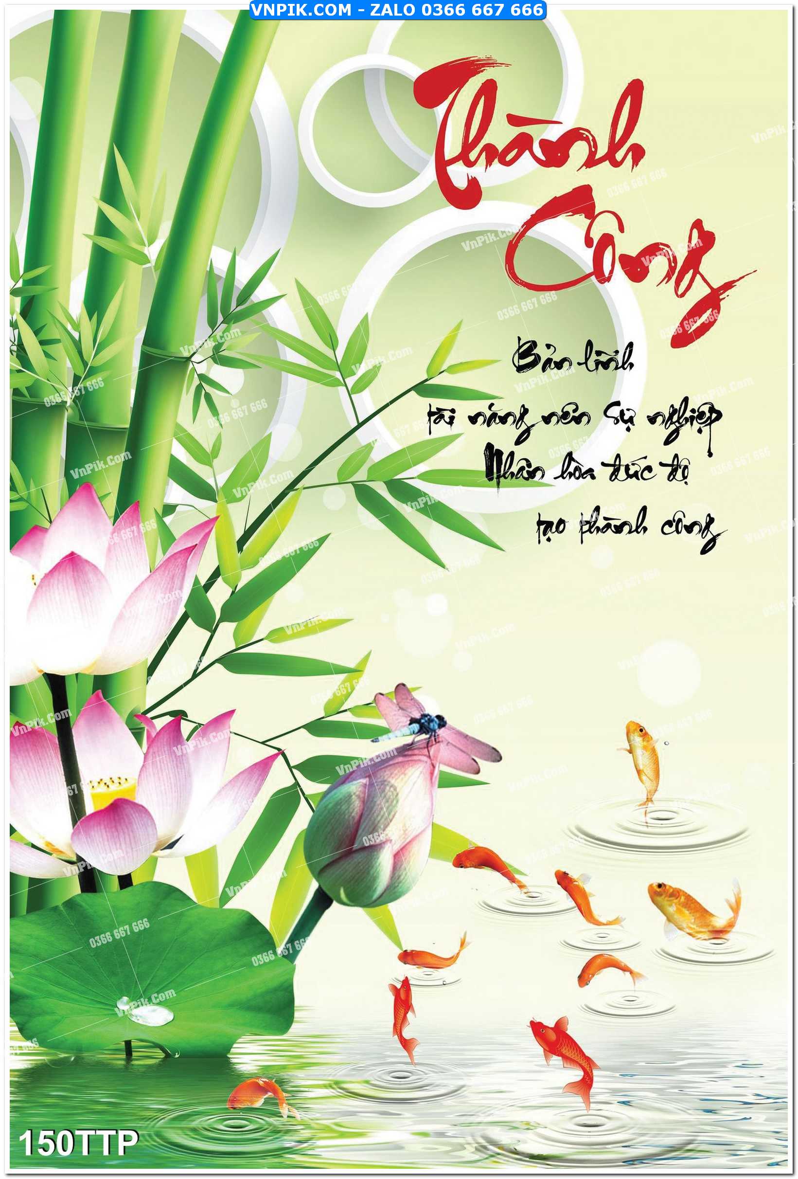Tranh chữ thư pháp nghệ thuật 150TTP