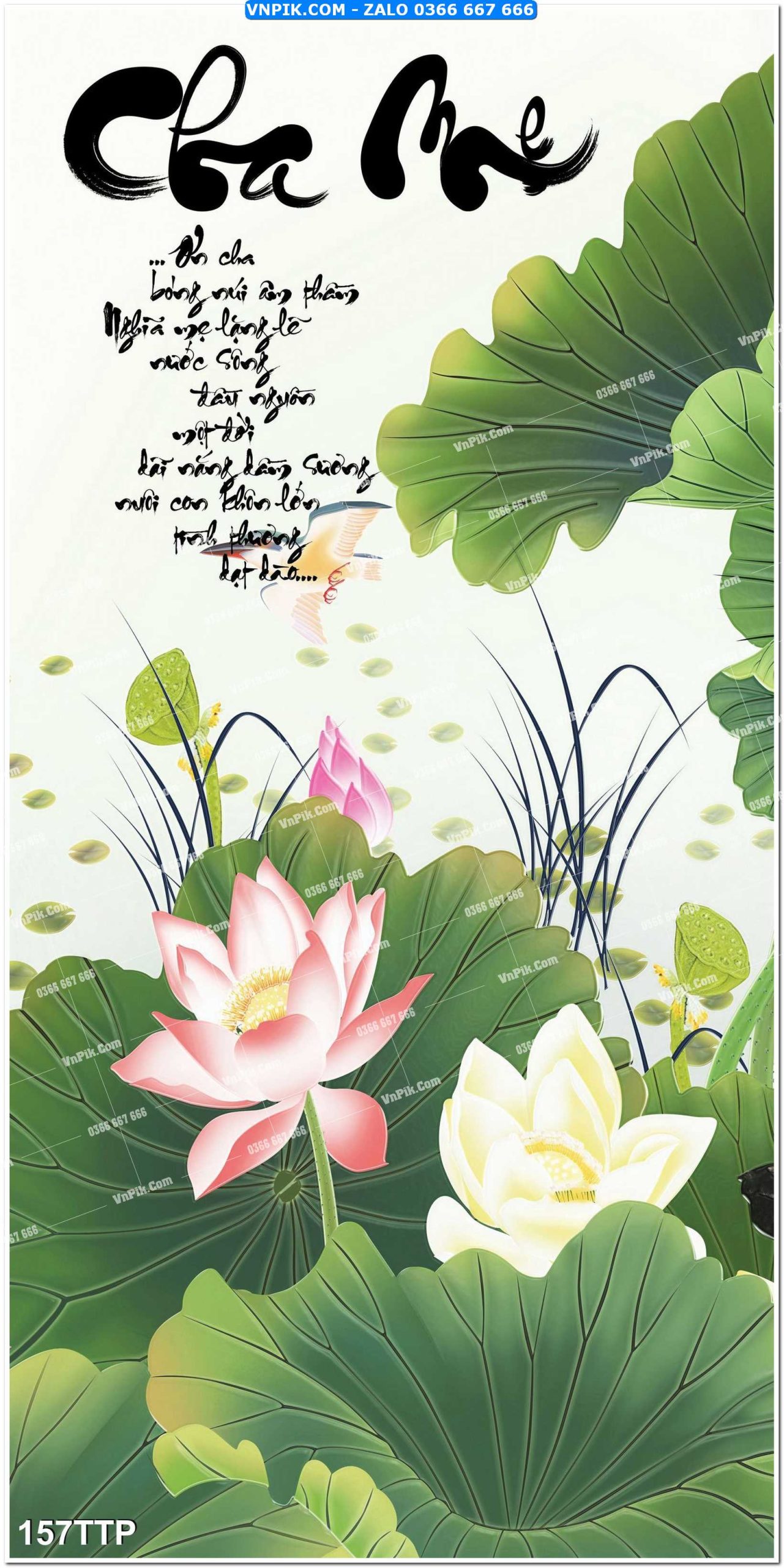 Tranh chữ thư pháp nghệ thuật 157TTP