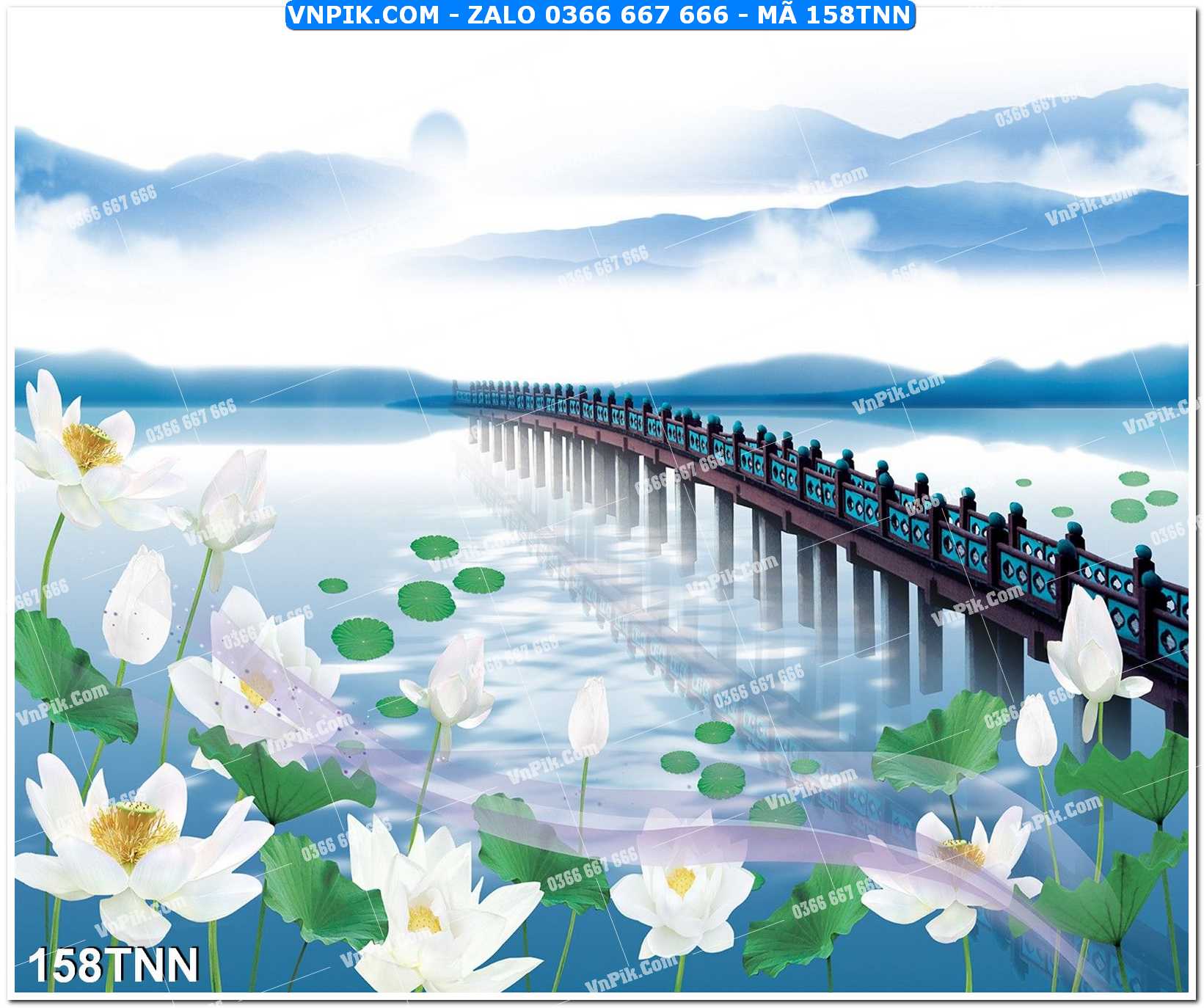 Tranh phong cảnh thiên nhiên mã file 158TNN