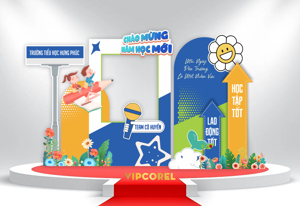 Market Khai giảng chào năm học mới 2025 #7 file corel