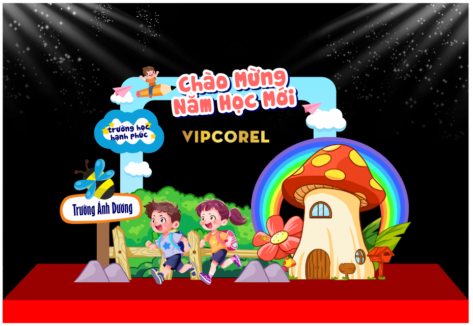 Market Khai giảng chào năm học mới 2025 #11 file corel