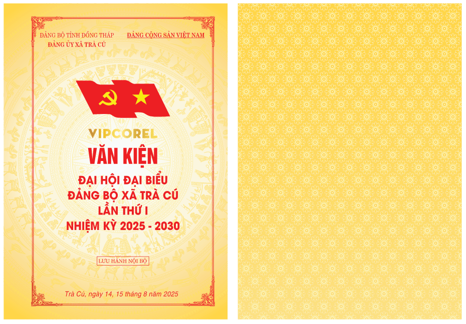 Mẫu Văn kiện Đại hội Đảng bộ xã Trà Cú file corel
