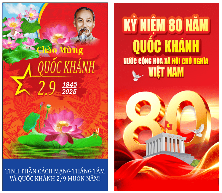 Poster kỷ niệm 80 năm Quốc Khánh 2/9/2025