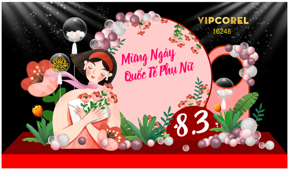 Market trang trí Women’s Day 8.3 #5 file corel