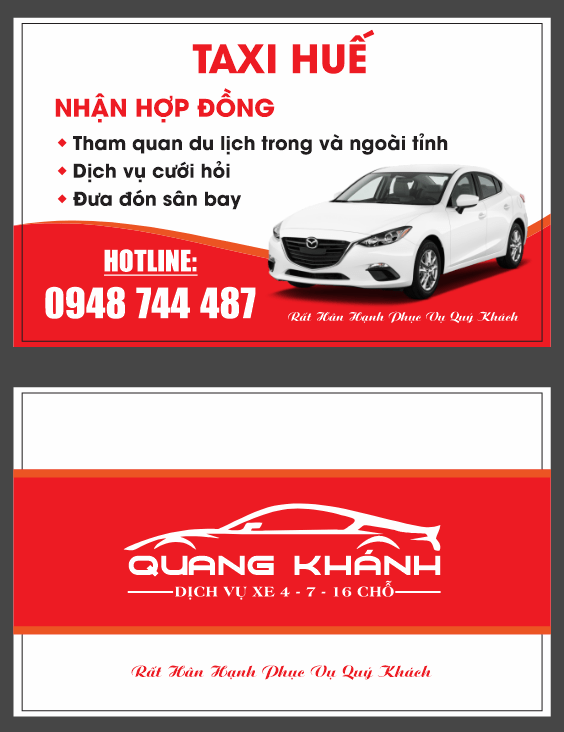 Market Taxi Huế – Nhận Hợp Đồng file corel