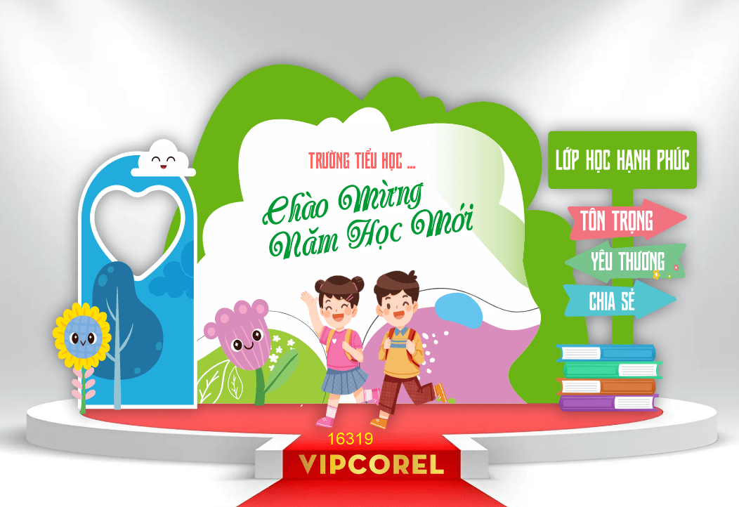 Market Khai giảng chào năm học mới 2025 #18 file corel