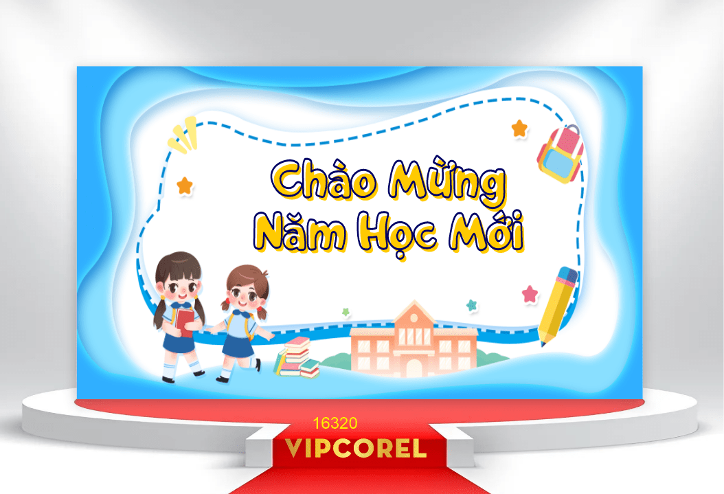 Market Khai giảng chào năm học mới 2025 #19 file corel