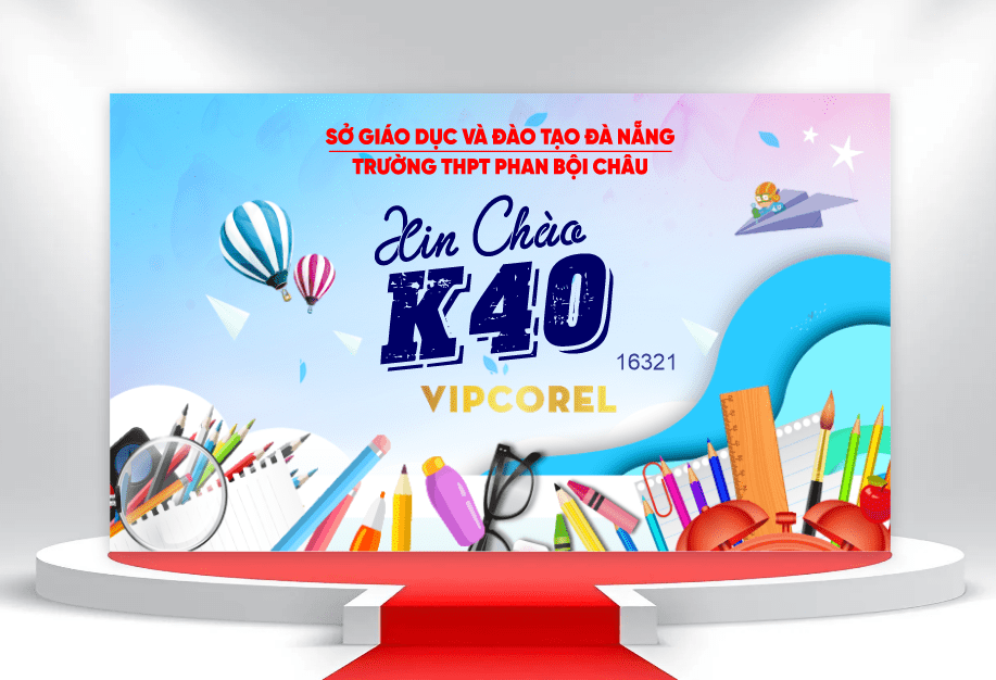 Market Khai giảng chào năm học mới 2025 #20 file corel