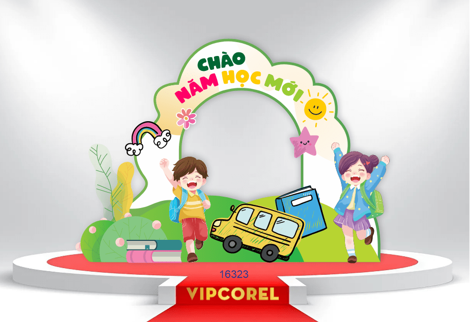 Market Khai giảng chào năm học mới 2025 #22 file corel