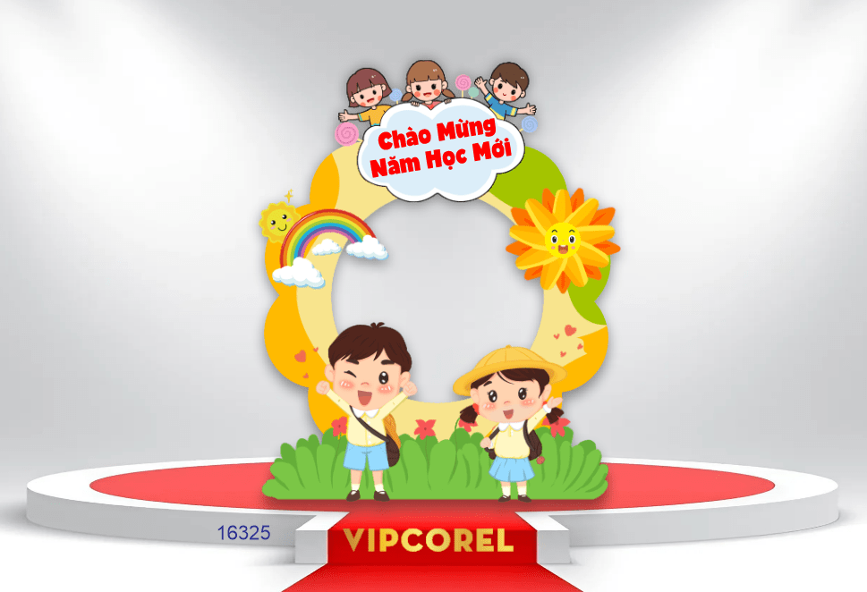 Market Khai giảng chào năm học mới 2025 #24 file corel