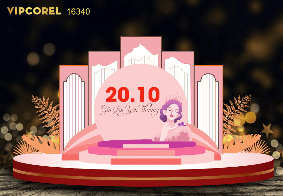 Backdrop check in ngày phụ nữ Việt Nam 20/10 #2