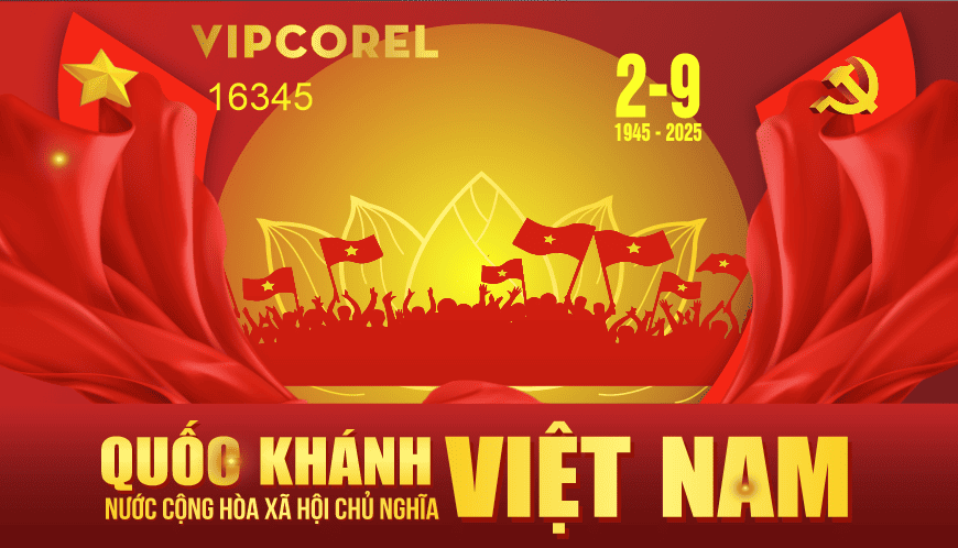Pano Quốc Khánh nước cộng hòa XHCN Việt Nam
