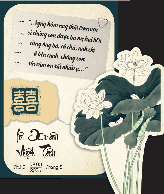 Bìa thiệp mời cảm ơn file corel