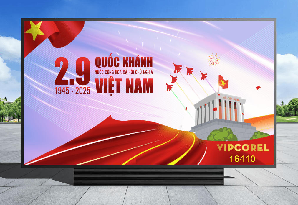Pano Quốc Khánh 2.9 2025 Lăng chủ tịch file corel