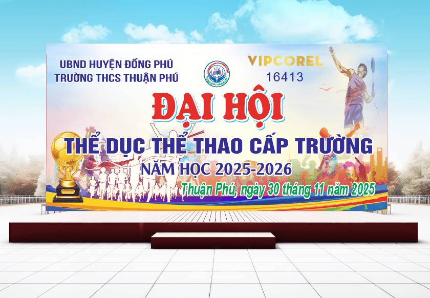 Market Đại hội thể dục thể thao cấp trường file corel