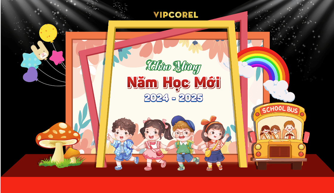 Market Chào mừng năm học mới 2025 #28 file corel