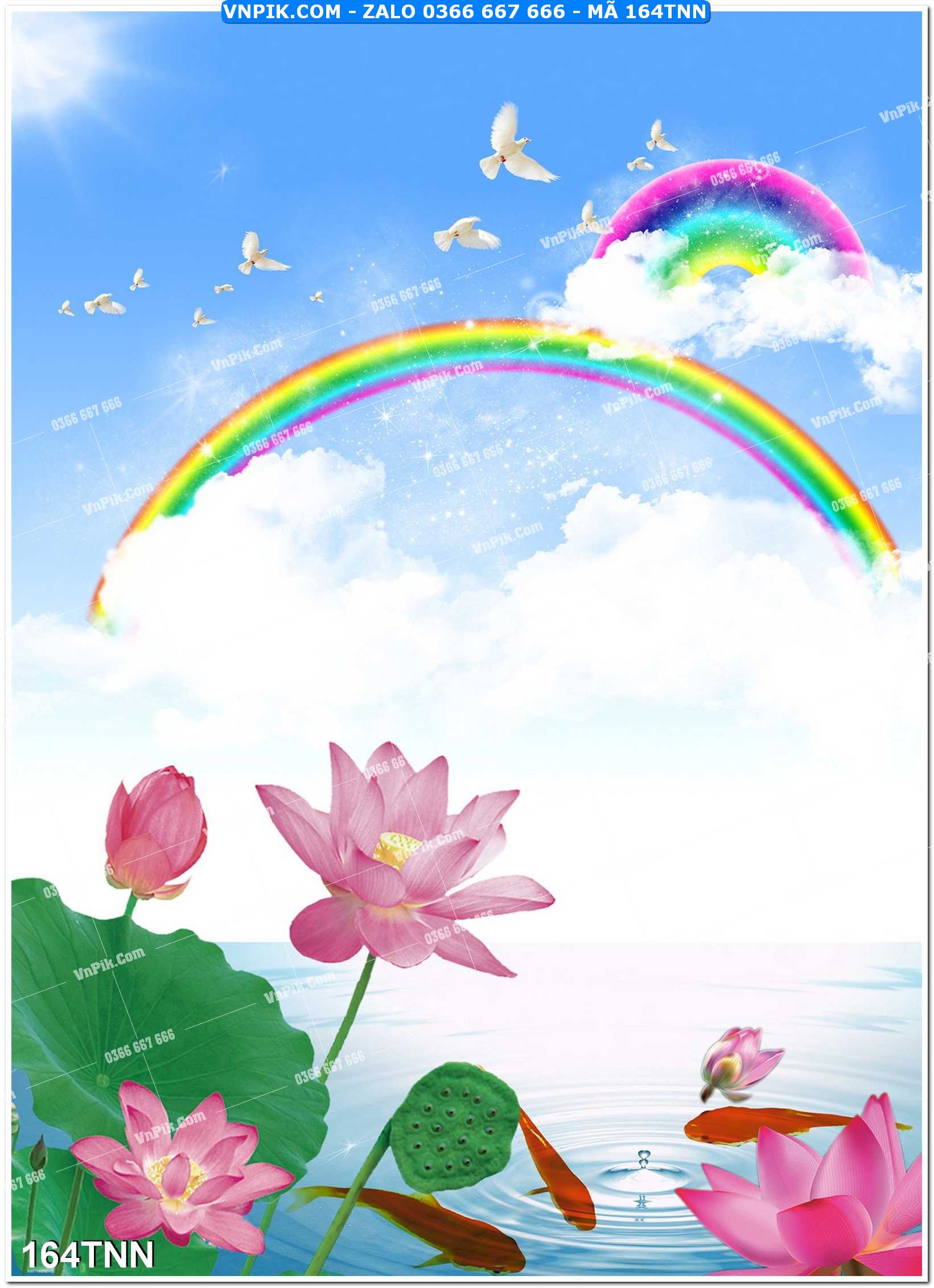 Tranh phong cảnh thiên nhiên mã file 164TNN