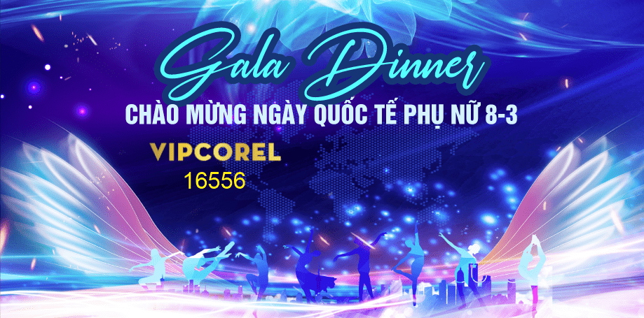 Market Gala Dinner chòa mừng 8.3 2025 vector