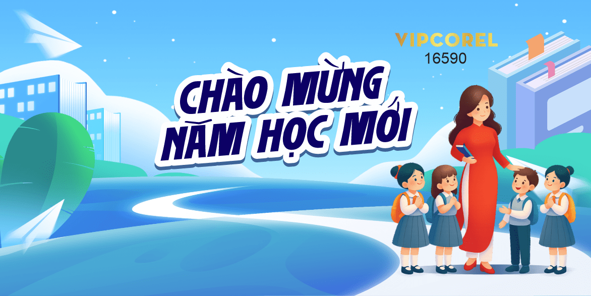 Market Chào mừng năm học mới 2025 #37 file corel