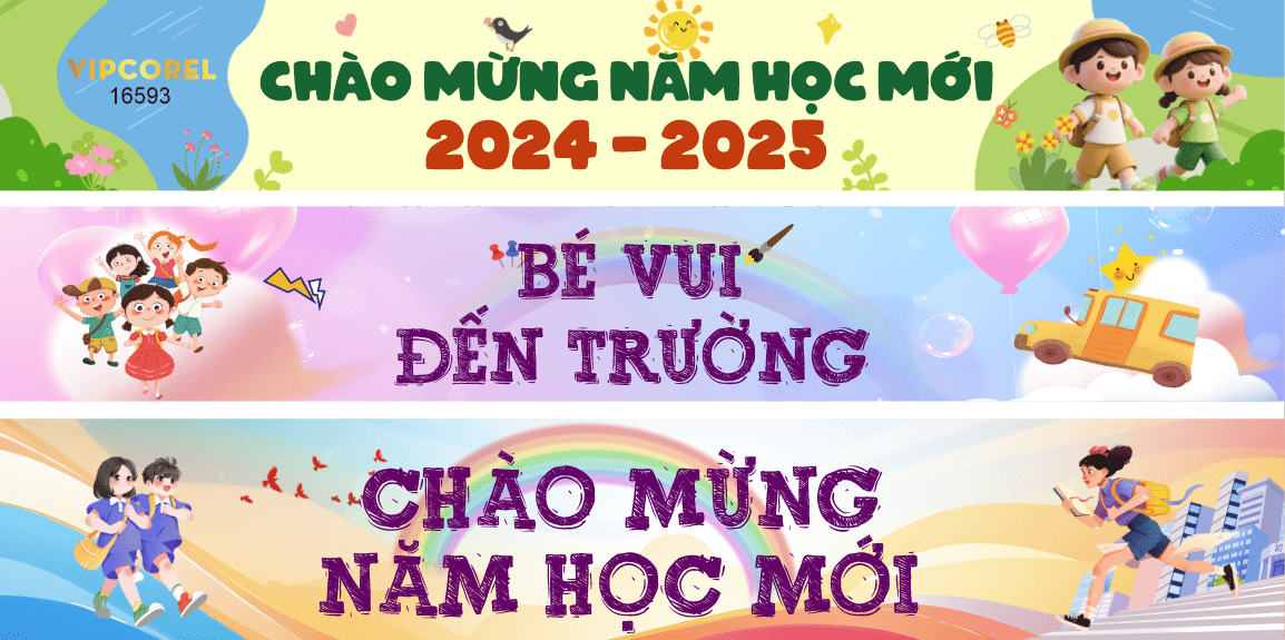 Market Chào mừng năm học mới 2025 #39 file corel