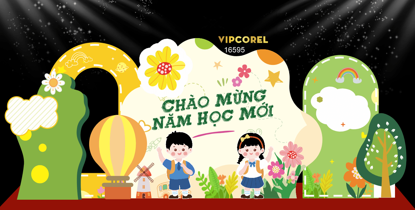 Market Chào mừng năm học mới 2025 #41 file corel