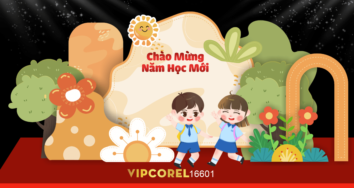 Market Chào mừng năm học mới 2025 #47 file corel