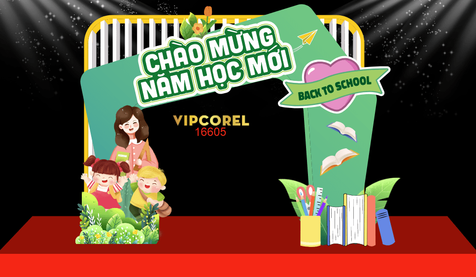Market Chào mừng năm học mới 2025 #51 file corel