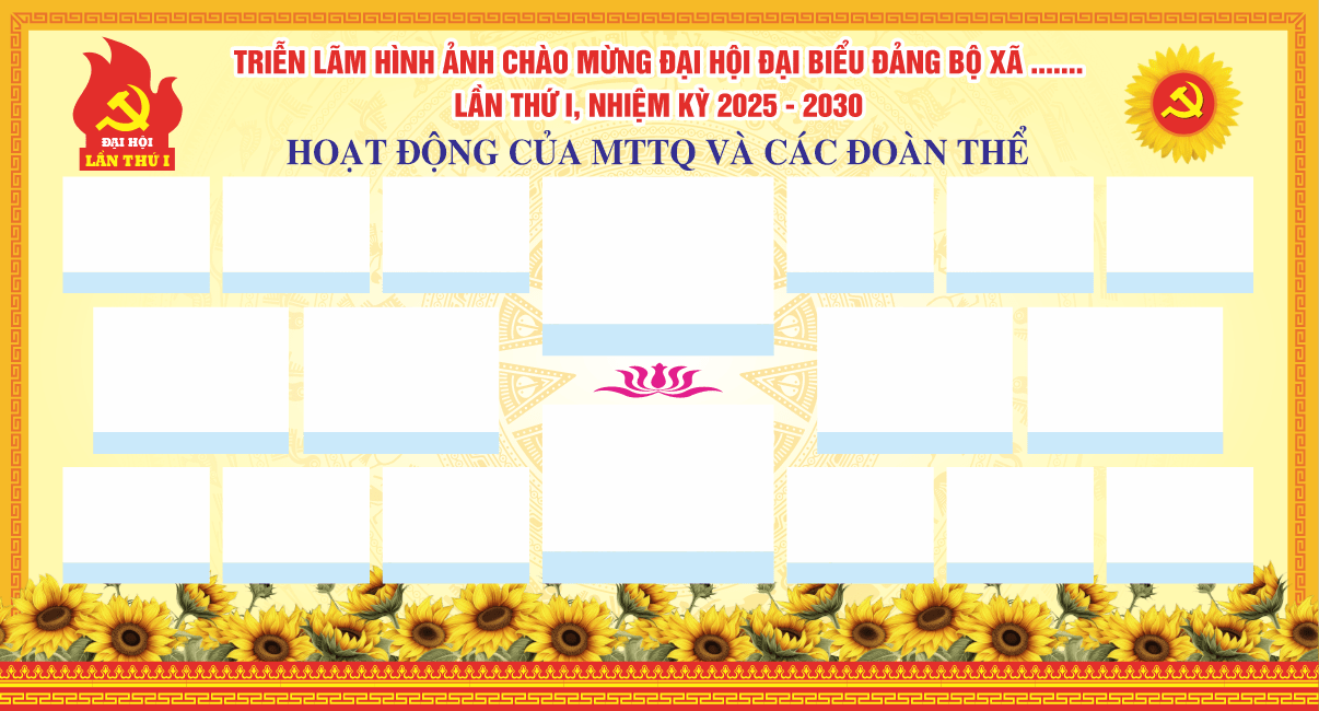 Triển lãm hình ảnh đại hội đại biểu Đảng bộ corel