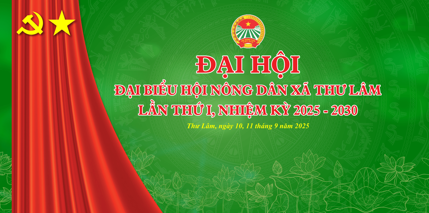 Backdrop Đại hội Hội Nông Dân xã 2025 #3