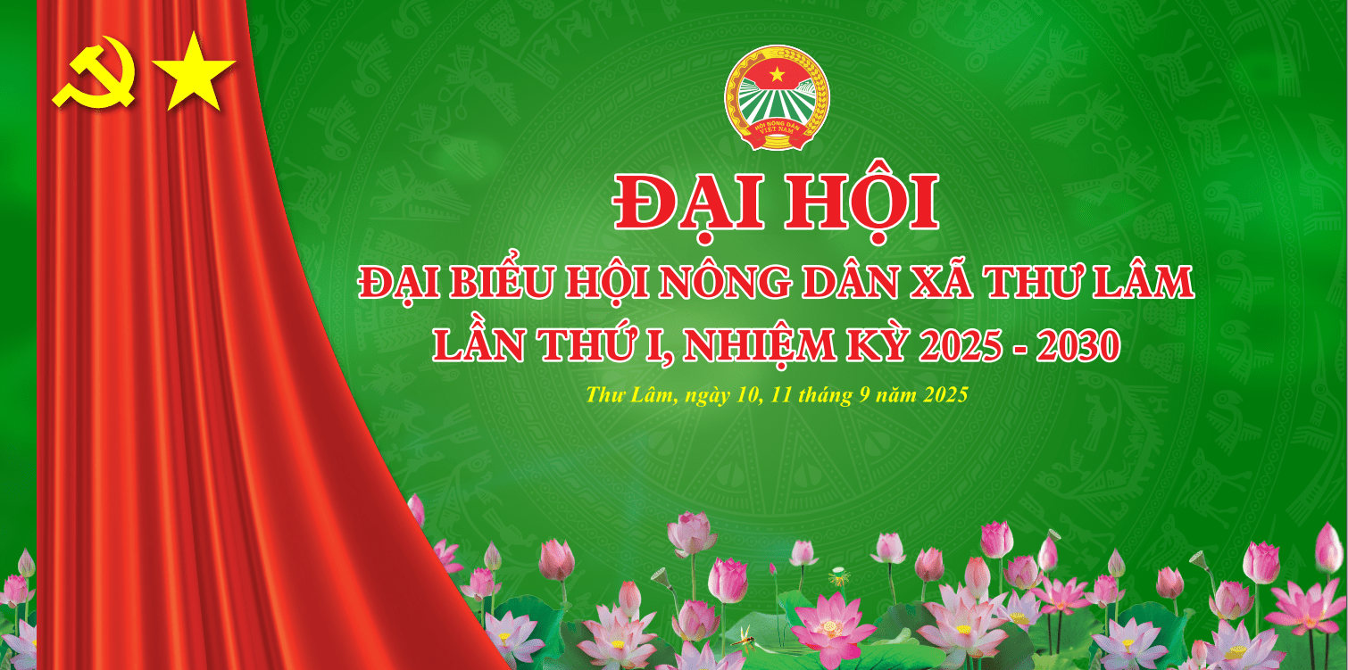 Backdrop Đại hội Hội Nông Dân xã 2025 #4