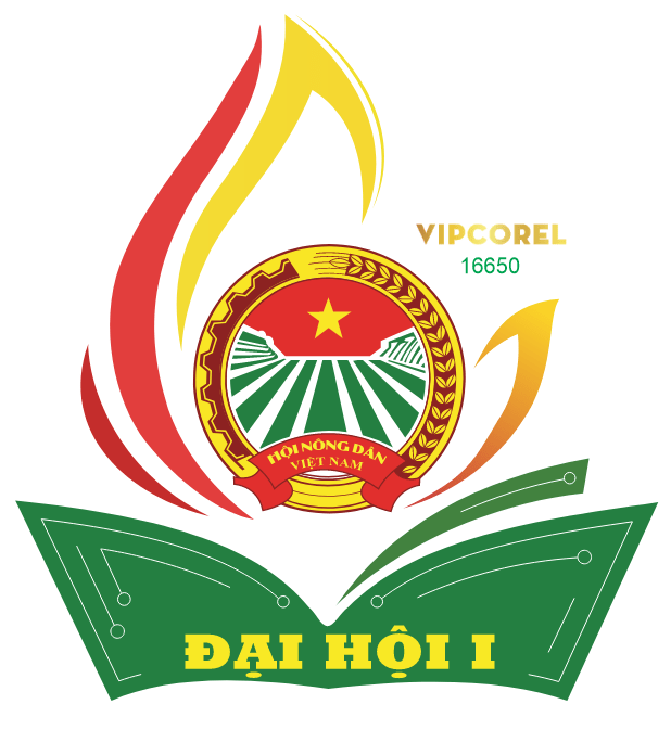 Vector Logo Đại hội Hội Nông Dân xã 2025-2030