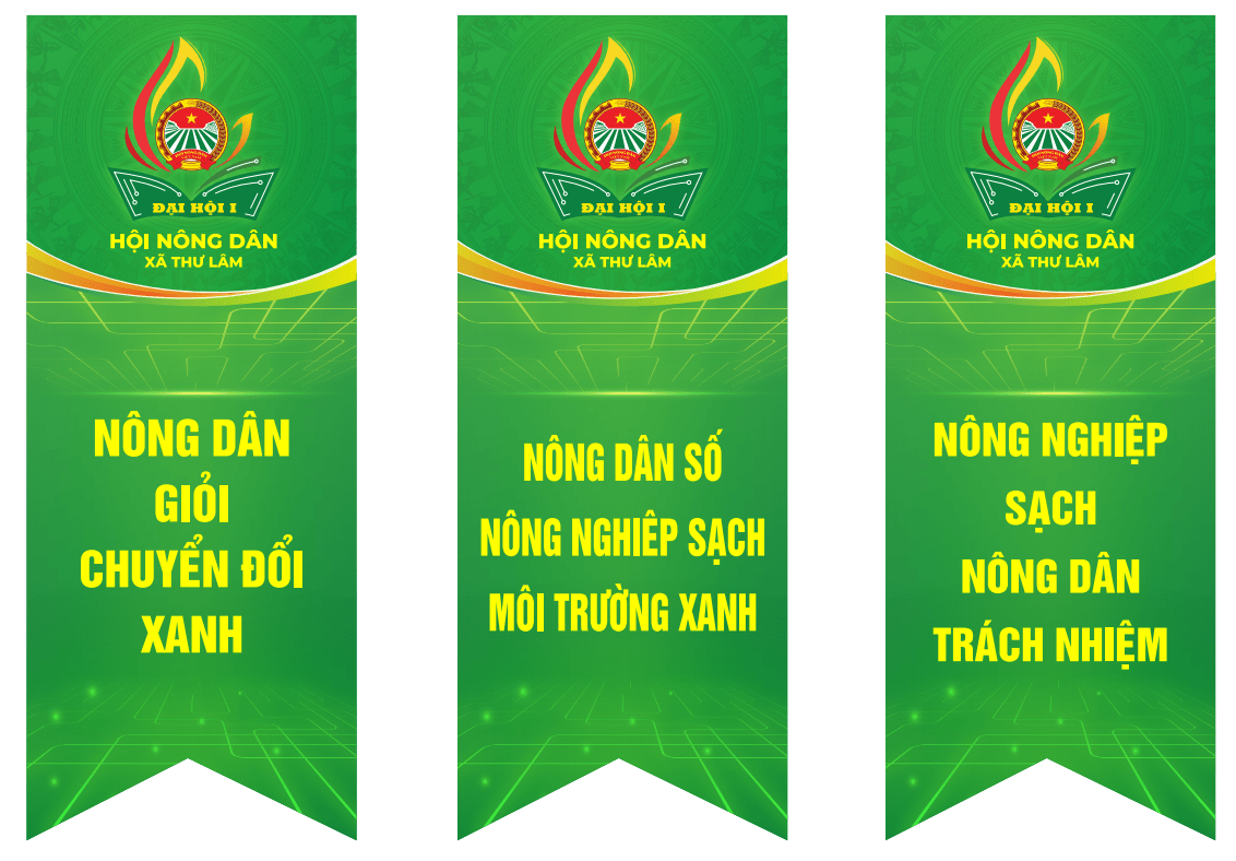 Cờ đuôi nheo Đại hội Hội Nông Dân xã 2025