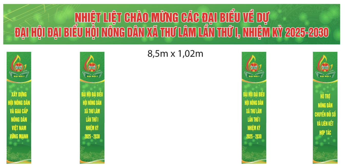 Cổng Đại hội Hội Nông Dân xã 2025-2030 file corel