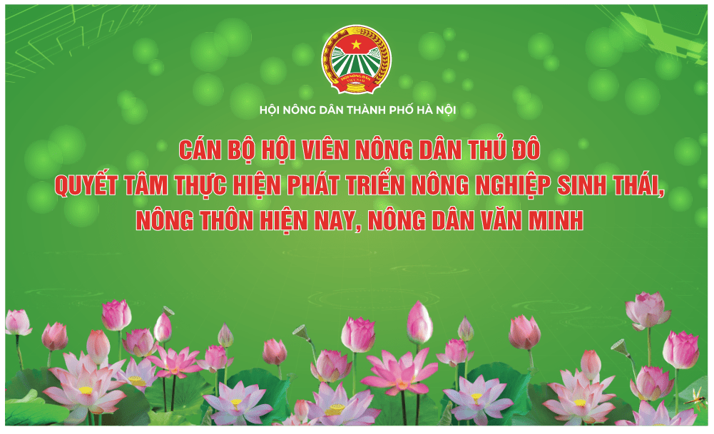 Khẩu hiện 2 bên cánh gà Đại hội Hội Nông Dân