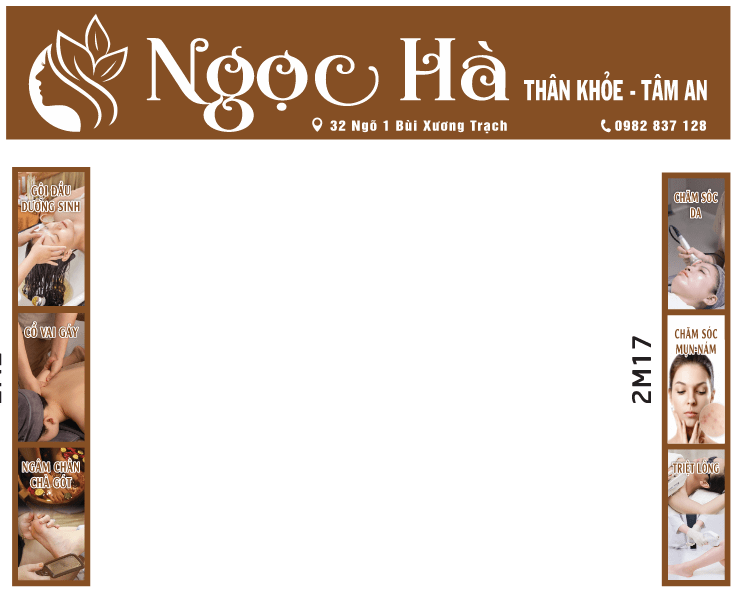 Biển quảng cáo Ngọc Hà thân khỏe tâm an