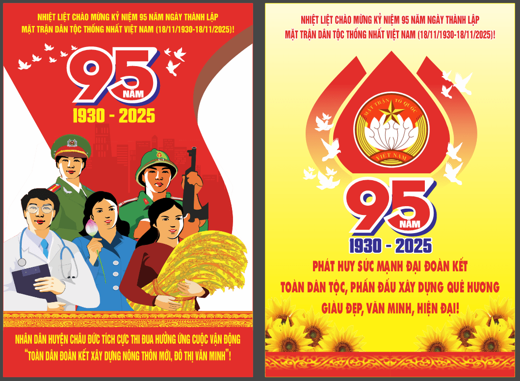 Poster 95 năm mặt trận dân tộc thống nhất…