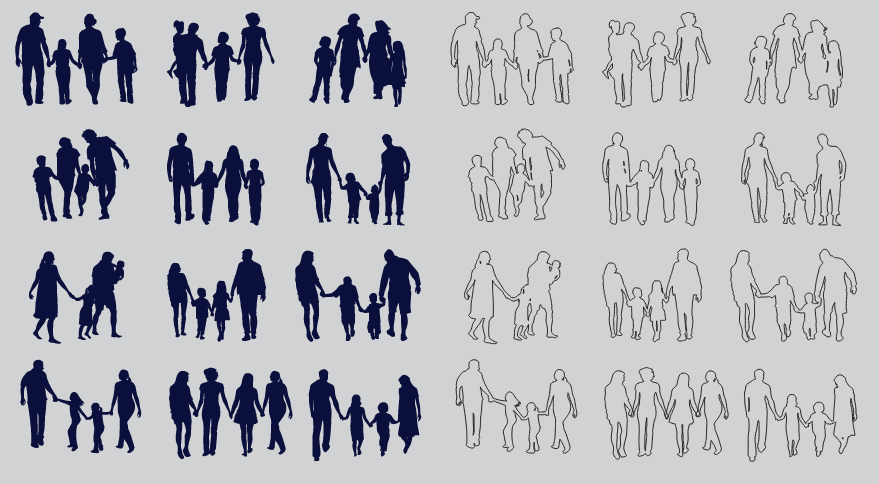 Vector gia đình file thiết kế corel