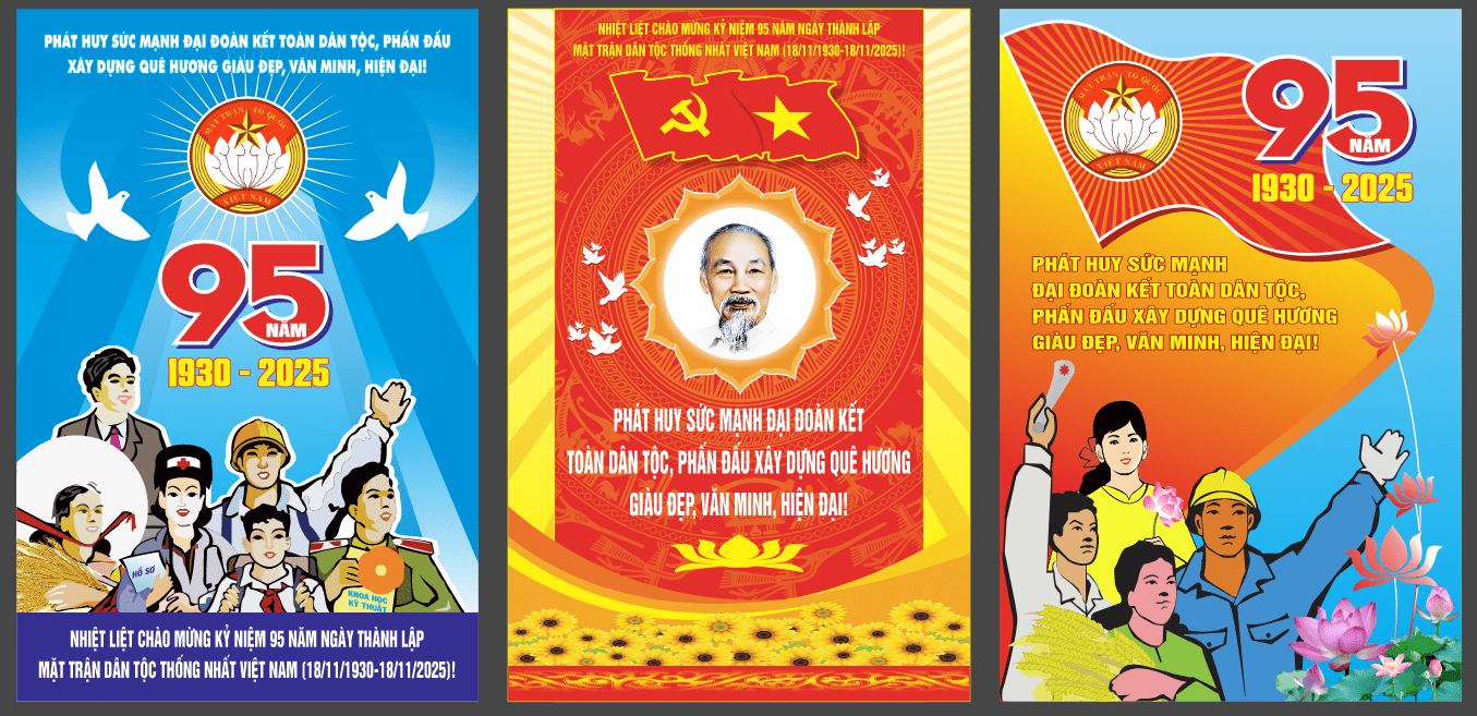Poster 95 năm MTDT thống nhất Việt Nam #3
