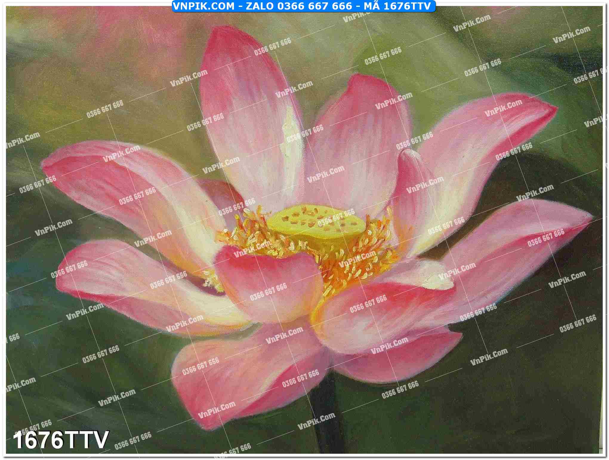 Tranh sơn dầu tĩnh vật hoa quả mã file 1676TTV
