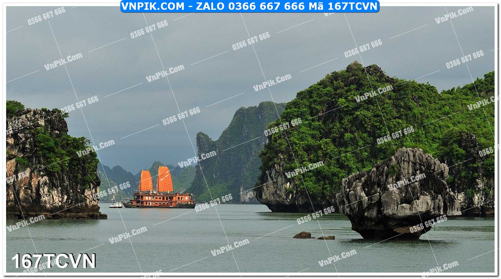 Mẫu tranh thắng cảnh việt nam mã file 167TCVN