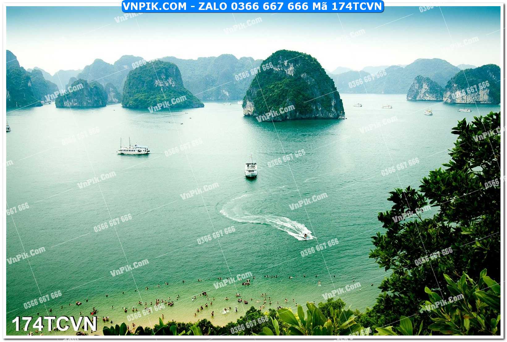 Mẫu tranh thắng cảnh việt nam mã file 174TCVN