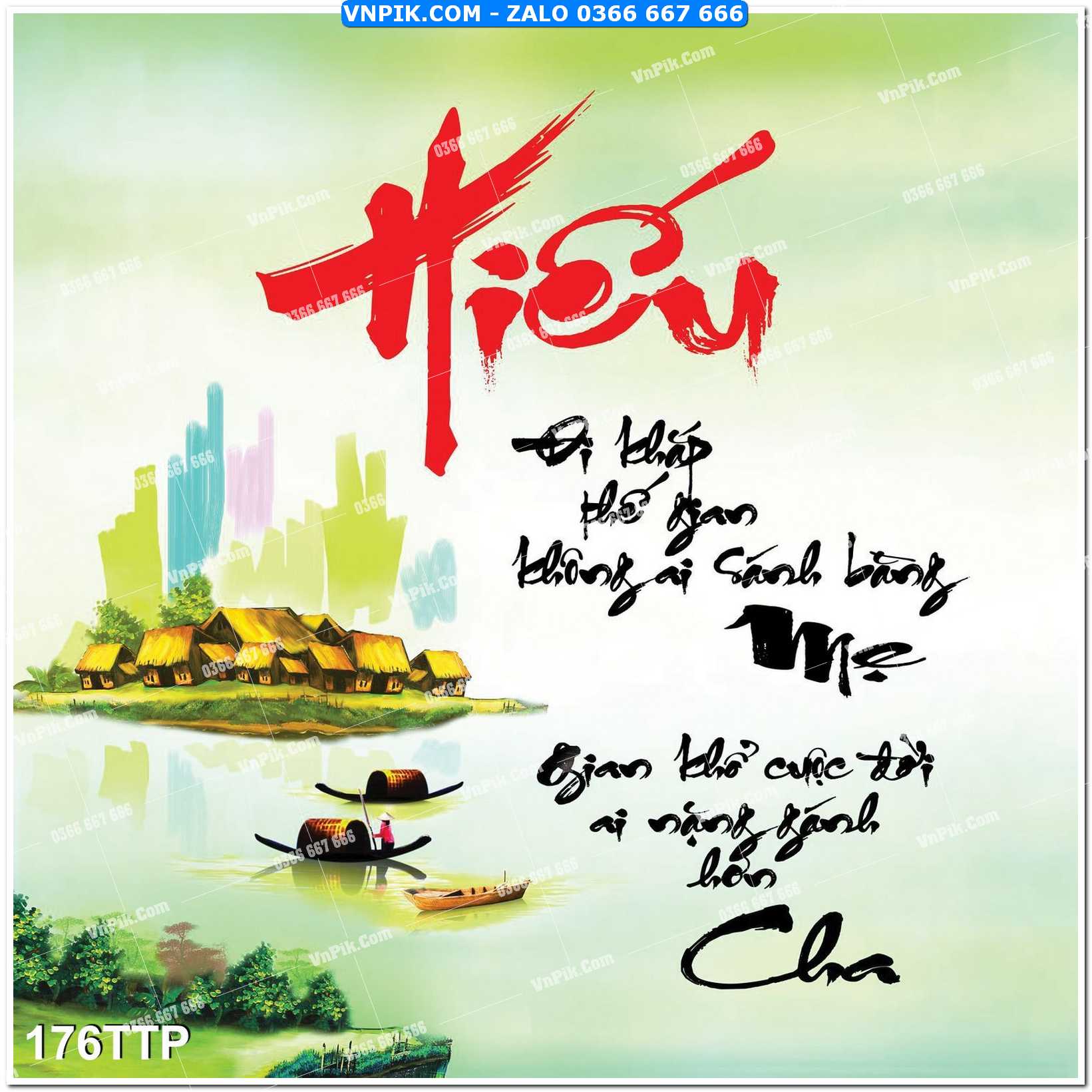 Tranh chữ thư pháp nghệ thuật 176TTP