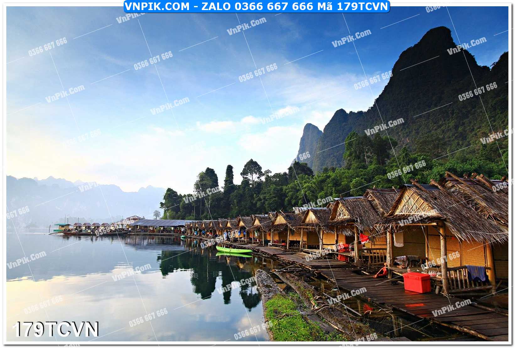 Mẫu tranh thắng cảnh việt nam mã file 179TCVN