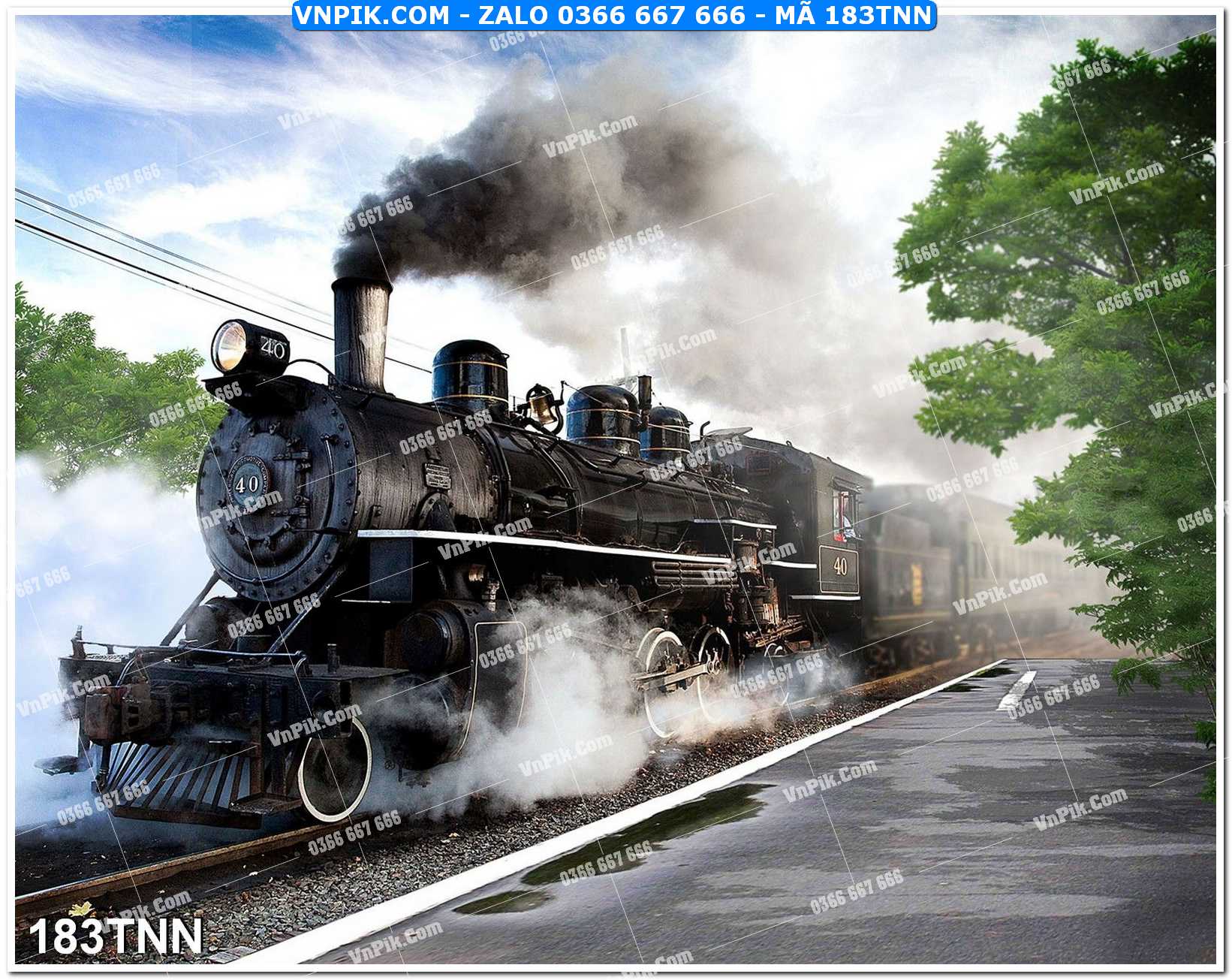 Tranh phong cảnh thiên nhiên mã file 183TNN