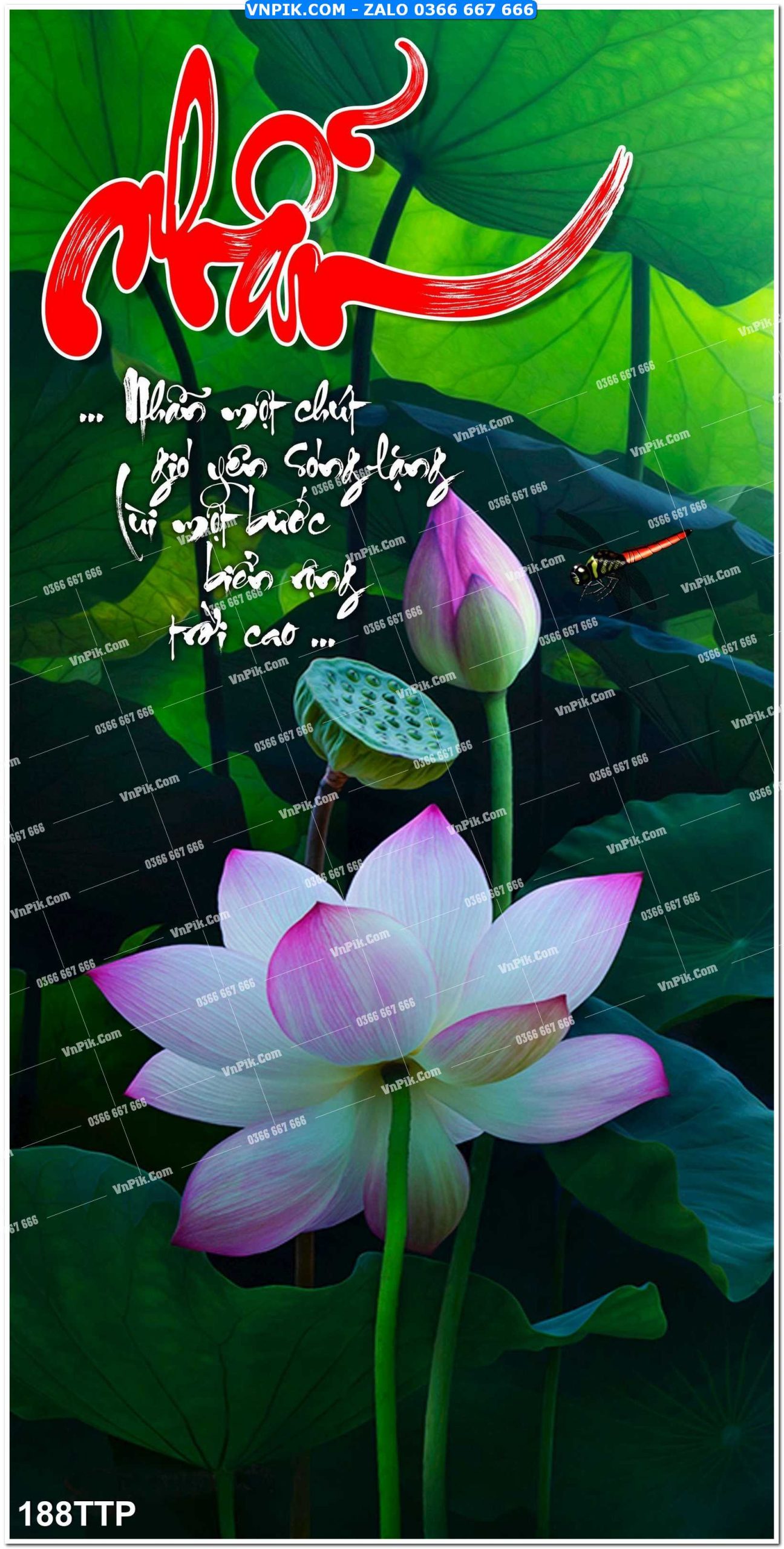 Tranh chữ thư pháp nghệ thuật 188TTP