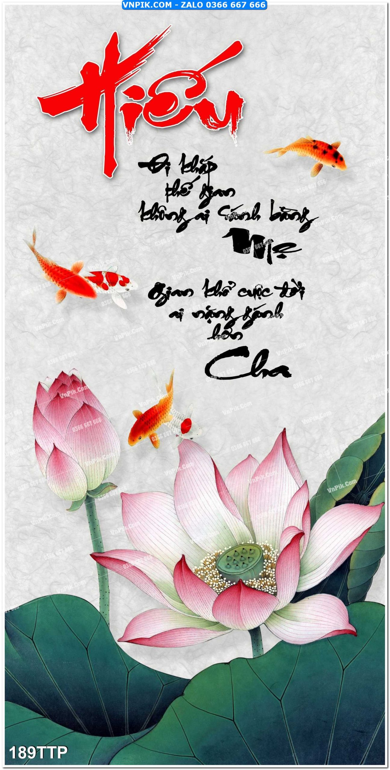 Tranh chữ thư pháp nghệ thuật 189TTP