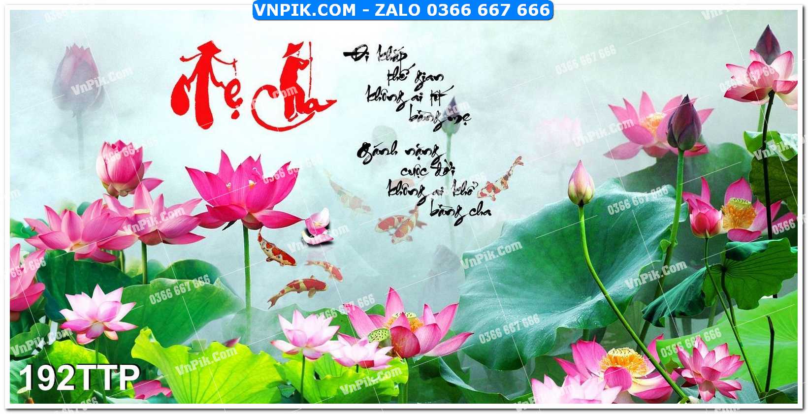 Tranh chữ thư pháp nghệ thuật 192TTP