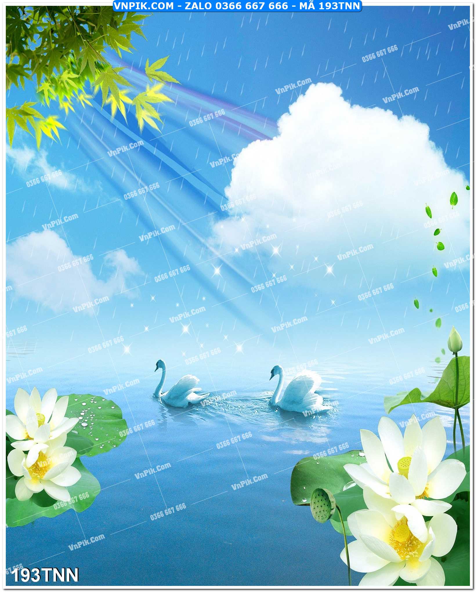 Tranh phong cảnh thiên nhiên mã file 193TNN