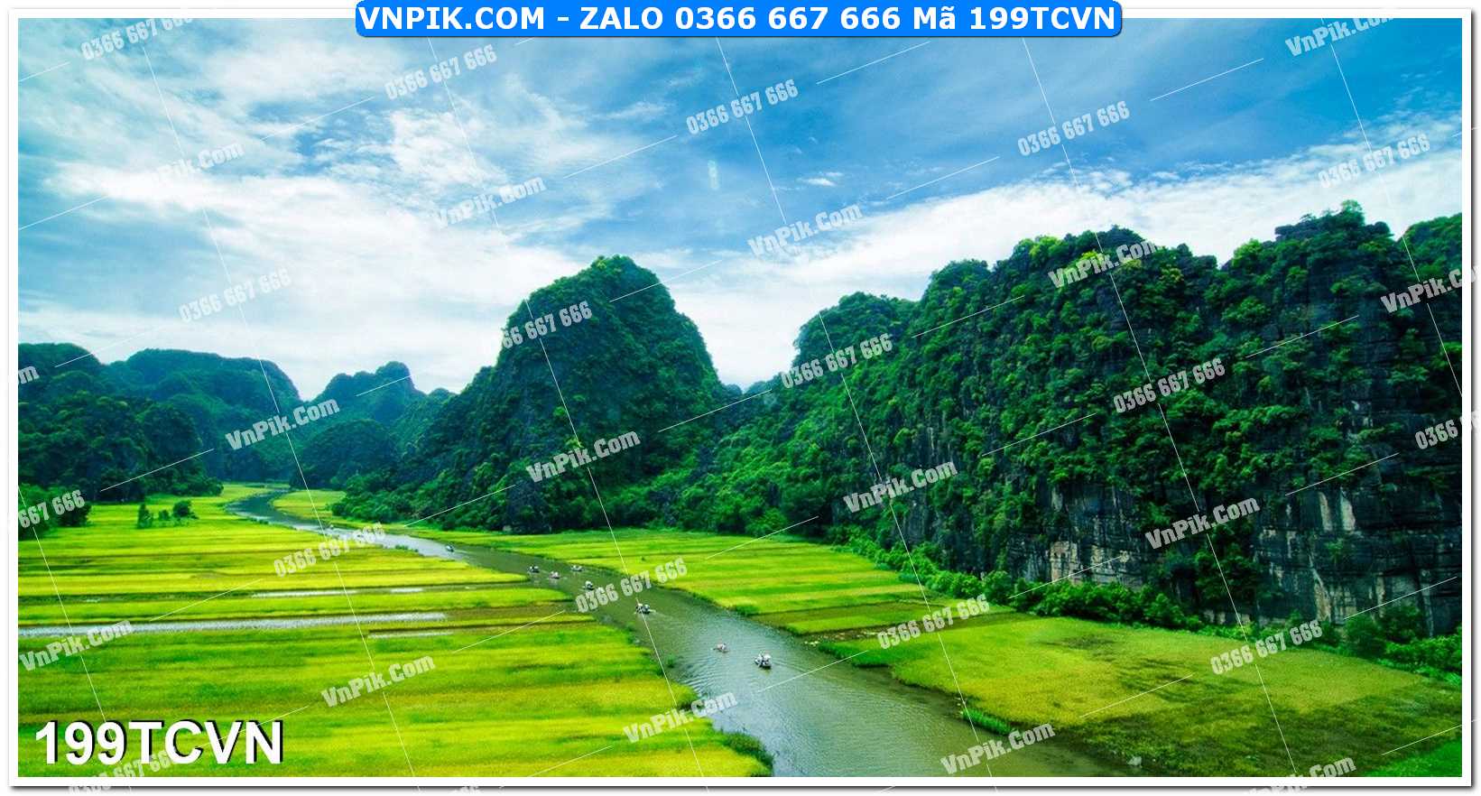 Mẫu tranh thắng cảnh việt nam mã file 199TCVN