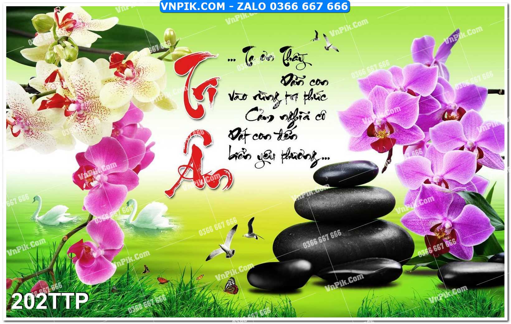 Tranh chữ thư pháp nghệ thuật 202TTP